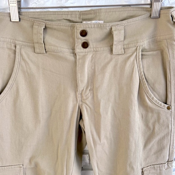 KENAR Khaki Capri Cargo Pants Sz 27 - Picture 5 of 8